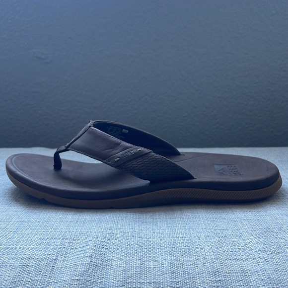 Reef Men's Leather Santa Ana, dark brown - Picture 7 of 9